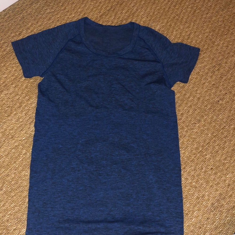 Blue workout top